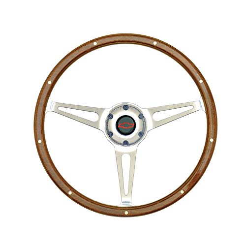 GT Performance GT3 Cobra Style Wood Ste ering Wheel 14in Polish by GT Performance - Used condition - US$87.71