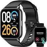 LETSACTIV Smart Watch for Men Women,1.91"HD Fitness Trackers, Answer/Make Calls, No App/Phone Needed Pedometers,Fitness Watch with Blood Oxygen Heart Rate Monitor,100+Sports Modes Step Counters, Black