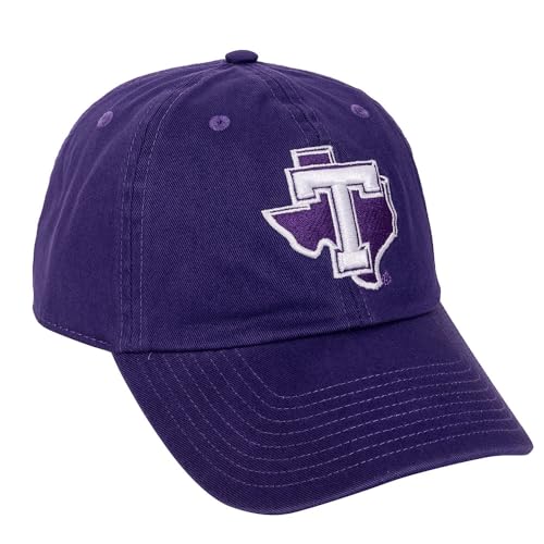 Desert Cactus Tarleton State University Embroidered Baseball Hat (A) Purple