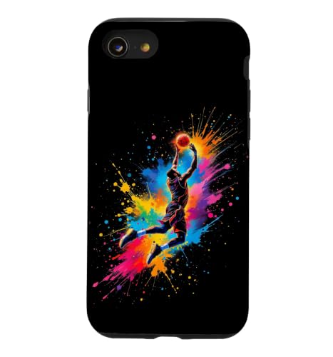 Colorful Dunking Player Splash Art Case for iPhone SE (2020) / 7/8