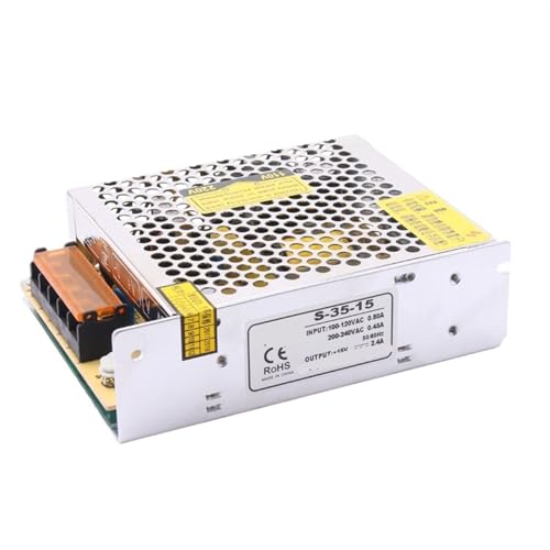 Alimentation à découpage S-35-15 stable pour rails et intégration électrique