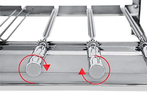 Churrasqueira 5 Espetos The Grill 27x71cm Motor Bivolt Lado Esquerdo TG-5 Fixa Elétrica
