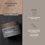 Blackstone Men's Grooming Thickening Fiber Paste Gel for Hair Styling - Adds Volume with Pliable Hold & Matte Finish | Paraben & Cruelty Free | Made in USA, Sandalwood (4 oz) - Image 4