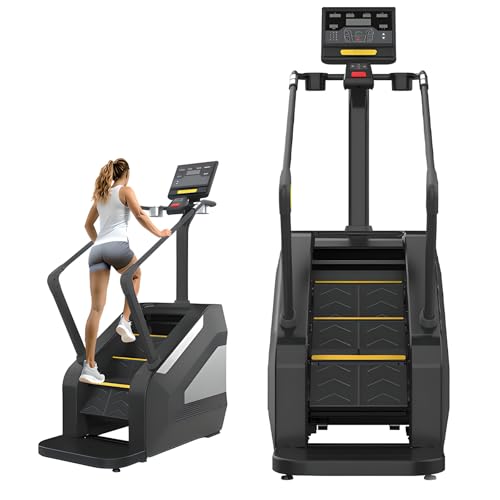 Stair Stepper Machine with 1-15 Gear Resistance, 22-135 Steps/minute, 13.5 Inch Screen - Maximum Load 150Kg for Training Leg Muscles and Core Strength