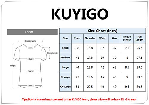Kuyigo Men’s Active Running Gym Workout Quick Dry Crew Neck Short Sleeve Tee Tops Small Brown #TOP4