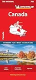 Michelin Canada: Motoring and Tourist Map: Index of Places, Tourist Sites...
