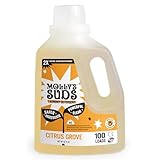 Molly's Suds Liquid Laundry Detergent | Clean Laundry Detergent Soap for Sensitive Skin | 2x Concentrated, High Efficiency (HE) | Citrus Grove - 100 Loads