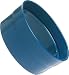 Loc-Line Vacuum Hose Component, Acetal Copolymer, Sheet Metal Duct Adapter, 3" Diameter