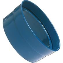 Loc-Line Vacuum Hose Component, Acetal Copolymer, Sheet Metal Duct Adapter, 3" Diameter