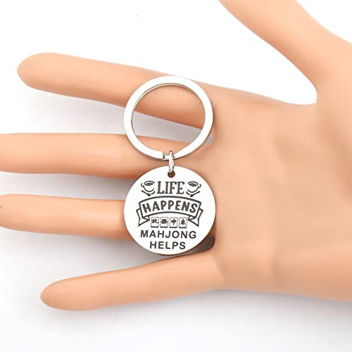 MYOSPARK Llavero Joyeria Para Amantes Del Mahjong miniatura 6