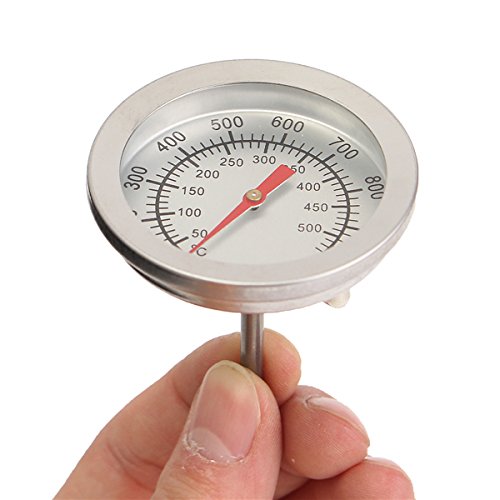 55Mm Termometro in Acciaio Inox Rivelatore di Temperatura Acqua Doppia Scala