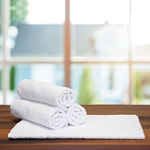 Kit 10 Toalhas de Rosto para Salão Simples – 65x40cm (Branco)