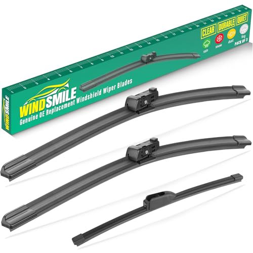 26" 18" 13" Windshield Wiper Blades Replacement for Alfa Romeo Stelvio 2018 2019 2020 2021 2022 2023 Premium All Weather Front Rear Wipers Set - OEM Quality (Pack of 3)