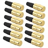NOLITOY 12piezas Tapones De Repuesto para Caña De Pescar Tapones De Metal y Goma Protección Eficaz y Compactos
