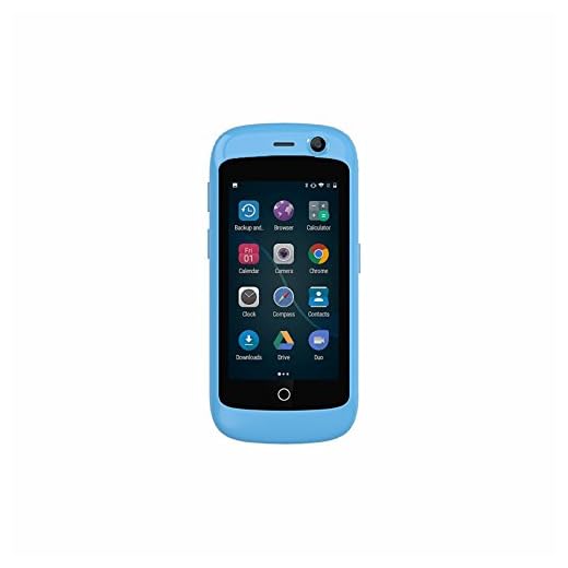 Unihertz Jelly Pro, Kleinstes 4G Smartphone der Welt, Android 7.0 Nougat entsperrt Smartphone mit 2 GB RAM und 16 GB ROM, Blau