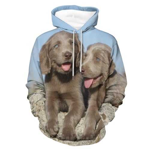 Hoodie chiot noir pull mixte | Finis les sweats déformés avec ce pull à capuche S
