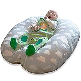 TRAUMREITER Baby Lounger Babynest Stillkissen Nestchen Babynestchen Kokon Kuschelnest für Neugeborene Babywippe Baby Day Kissen Baby Nest Babyliege Sitzsack Lagerungskissen