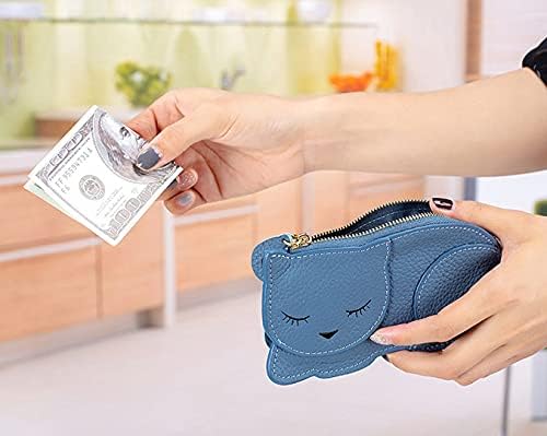 Image of QZUnique Women's PU Leather Crab Shape Pendant Purse Mini Bag Key Chain