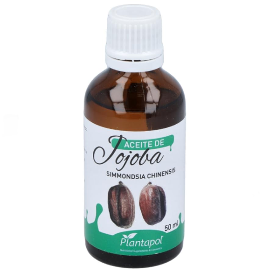 Aceite de Jojoba Hidratante Facial Natural, 50ml, para Piel y Cabello | hidratante facial, aumenta la elasticidad y previene la flaccidez y las estrías, en pieles grasas emulsiona el sebum