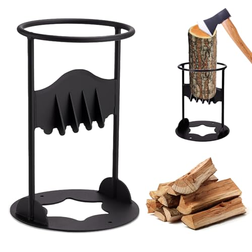 HWJPDMBD Cortadora de Troncos Manual, Divisor de madera manual, Cortador de Leña Manual, Cortador de Leña portátil, Partidor de Leña de Metal, Partidor de Leña para acampar en el hogar y al aire libre