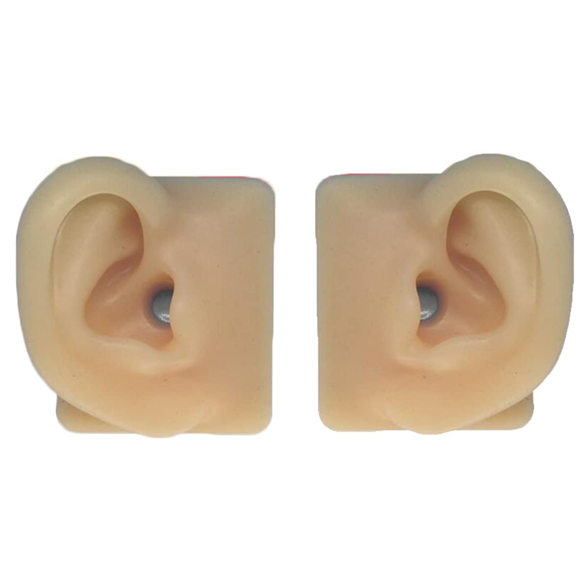 1 Paar Simulation Menschliches Ohrmodell, Ohrmuschel-Ohr-Displays,  lebensmittelechtes weiches Silikon, echte Gre, fr Akupunkturbung,  Schmuck, ...