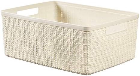 Curver Juliet- Cesta Rectangular Mediana 12L, Almacenaje, Ordenac...