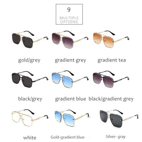 Upliftjoys Sunglasses, Retro Gradient Sunglasses Uv400 Protection, Retro Oversized Square 𝐒𝐮𝐧𝐠𝐥𝐚𝐬𝐬𝐞𝐬2