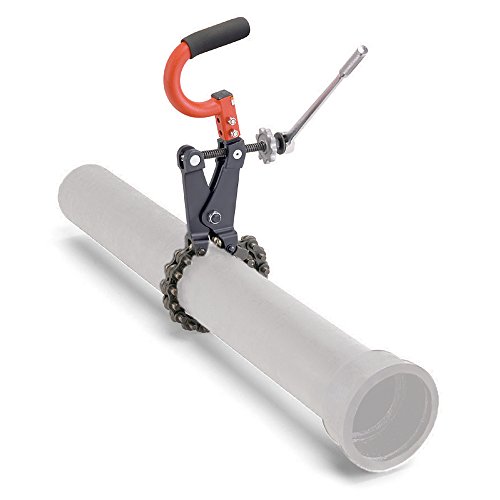 RIDGID 69982 Model 226 In-Place Soil Pipe Cutter, 1-1/2-inch to 6-inch Chain Pipe Cutter,Black/Red, Small by RIDGID - Used condition - US$734.13