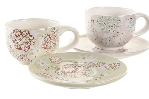 Tasses à café dolomite verde 180 ml avec rack métal