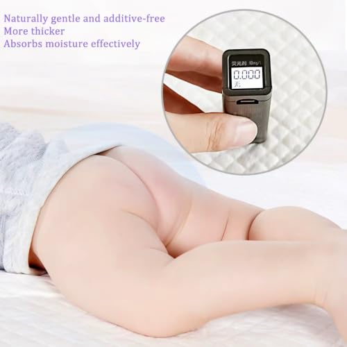 Image of Enhanced Disposable Baby Changing Pad Liners 100 Pack, Purple