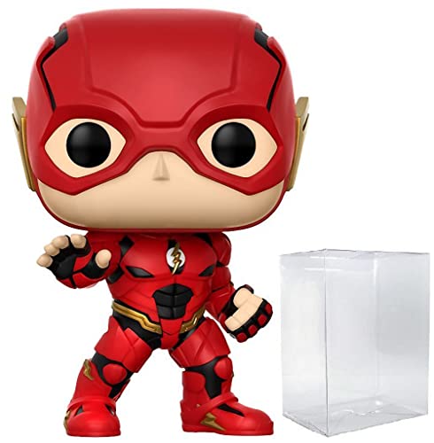 POP Justice League Movie - The Flash Funko Vinyl Figure (Bundled with Compatible Box Protector Case)
