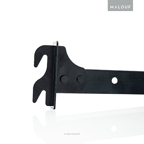 MALOUF Hook Connection Footboard Extension Brackets Attachment Kit - California King - Set of 2