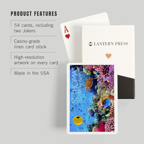 Baraja de cartas Póker 52 cartas St. Thomas Islas Vírgenes miniatura 3