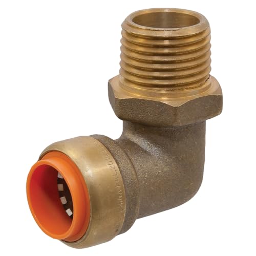 Codo de latón de 90 grados NIBCO PUSH P707-4 para reformas de baños y cocinas 2