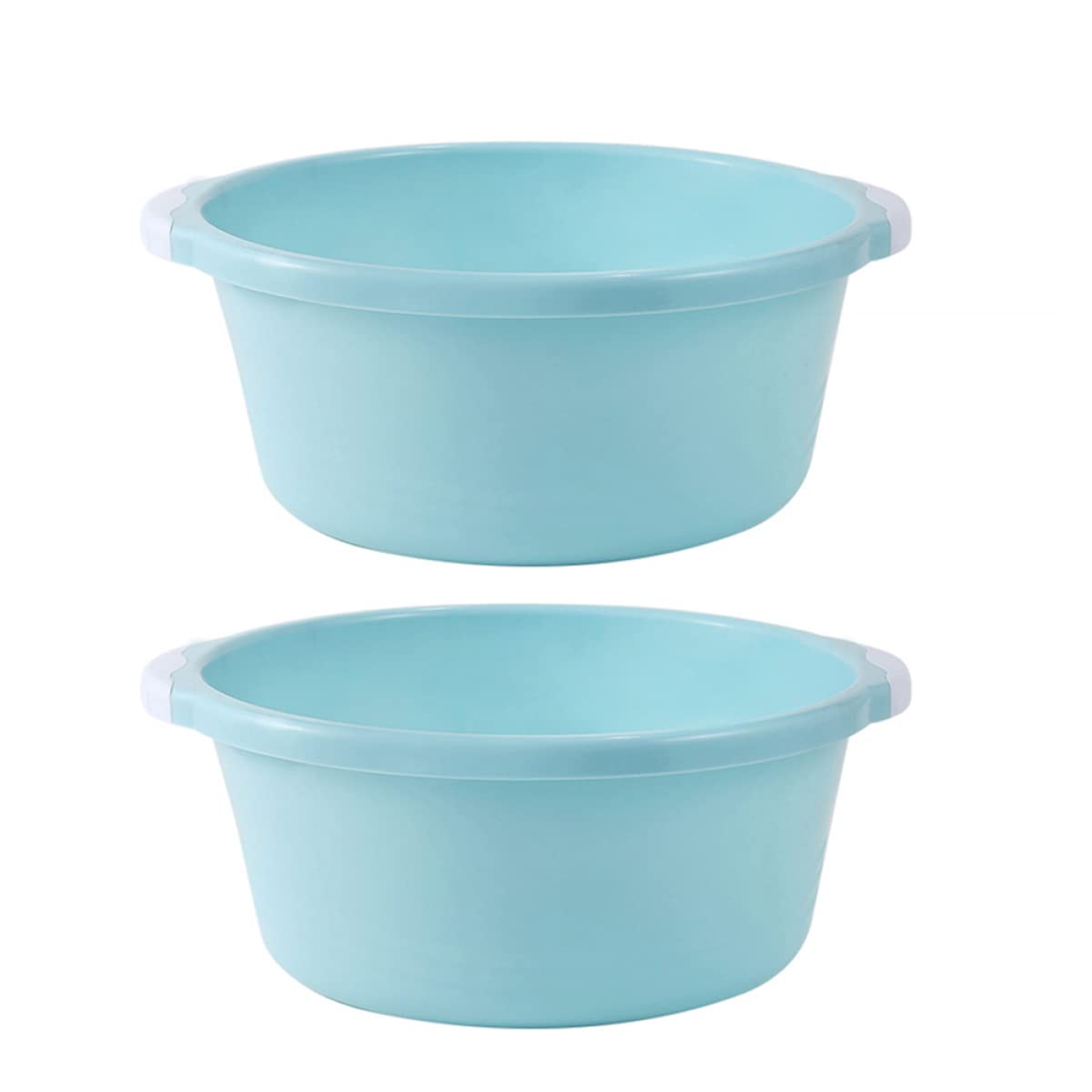 Plastic Face Washing Basin 2 Pack Large round Portable Plastic