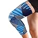 Checkered Stripe Black and Blue elastic knee brace for women (2 pack) Support for All Sports knee pad for men for Yoga, Yoga, Yoga, Yoga