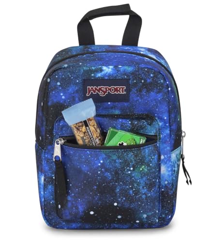 Image of JanSport Big Break Insulated Lunch Bag - Small Soft-Sided Cooler Ideal for Class, Work, or Meal Prep, Cyberspace Galaxy