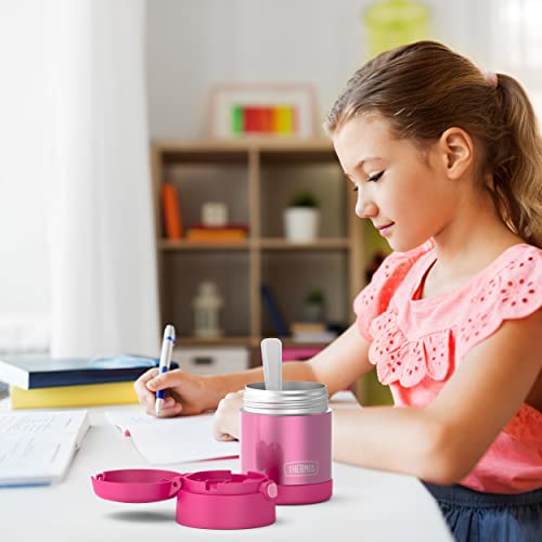 Thermos Funtainer 10 Ounce Stainless Steel Vacuum Insulated Kids Food Jar With Folding Spoon, Pink #TOP6