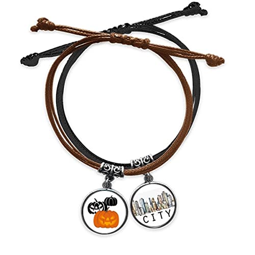 Bracelet Halloween trois citrouilles, cadeau idéal pour les passionnés de Hallowmas
