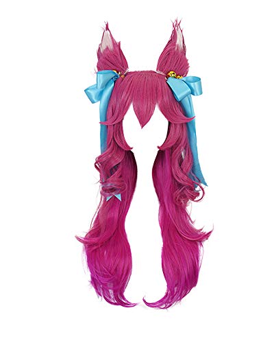 miccostumes Women's Spirit Blossom Festival Cosplay Pink Long Wig (Pink)