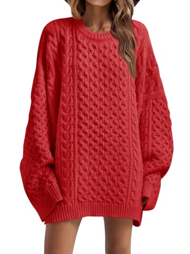 Saodimallsu Womens Oversized Sweaters Chunky Cable...