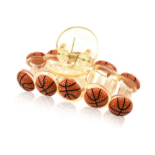Basketball Hair Claw Clips for Women Girls Game Day Hair Jaw Clips Basketball Lovers Hair Clamps Sports Ball Hair Accessories Birthday Gifts for Players Teammates Coaches image 3