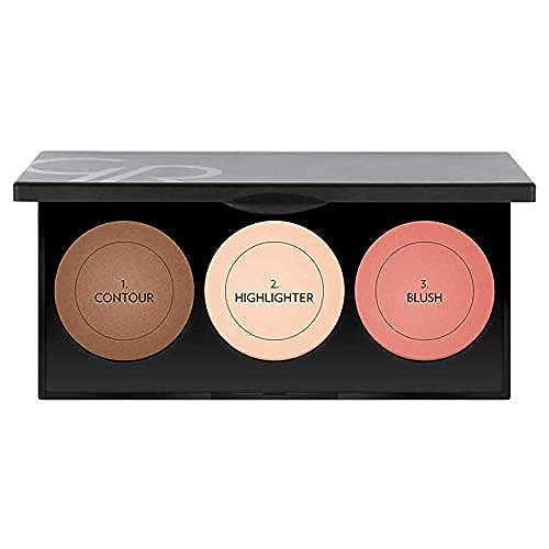EVA Blue – Golden Rose – Paleta de esculpir – Paleta trio: polvo bronceador, colorete y iluminador.