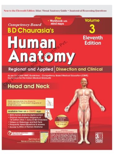 Image of BD Chaurasia's Human Anatomy 11th Ed. 4 Vol Set (PB 2027)