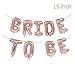 Produktbild KHKJ Rose Gold Team Bride to Be Balloons Just Married Banner Wedding Decoration Bridal Shower Photobooth Bachelorette Party Supplies