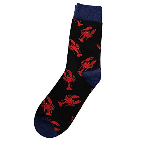 WZDSNDQDY Chaussettes pour Hommes en Coton, Chaussettes de randonnée décontractées, Motifs de Homard, Bas Cover