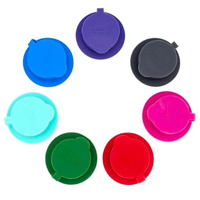 Berry Pink Leak Proof Chug Silicone Lids for Regular Mouth Mason Jars (2 Pack)