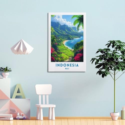 Poster de voyage Bali tableau déco murale chambre 40x60 - 4