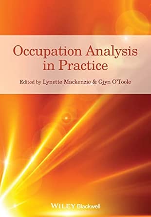 Occupation Analysis in Practice book cover
