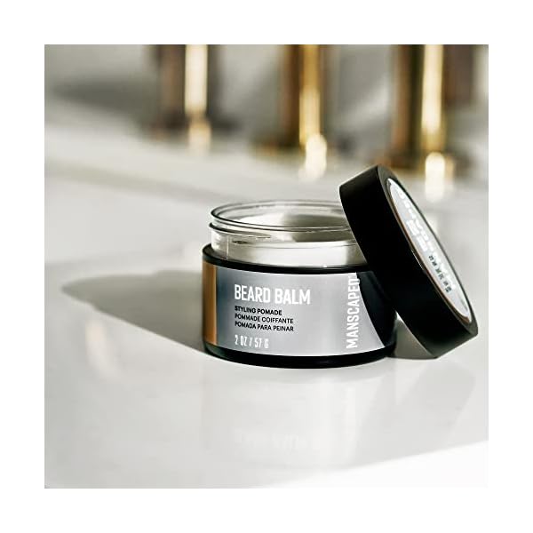 MANSCAPED® Beard Balm, UltraPremium Styling Pomade with Shea Butter, Coconut Oil & Beeswax